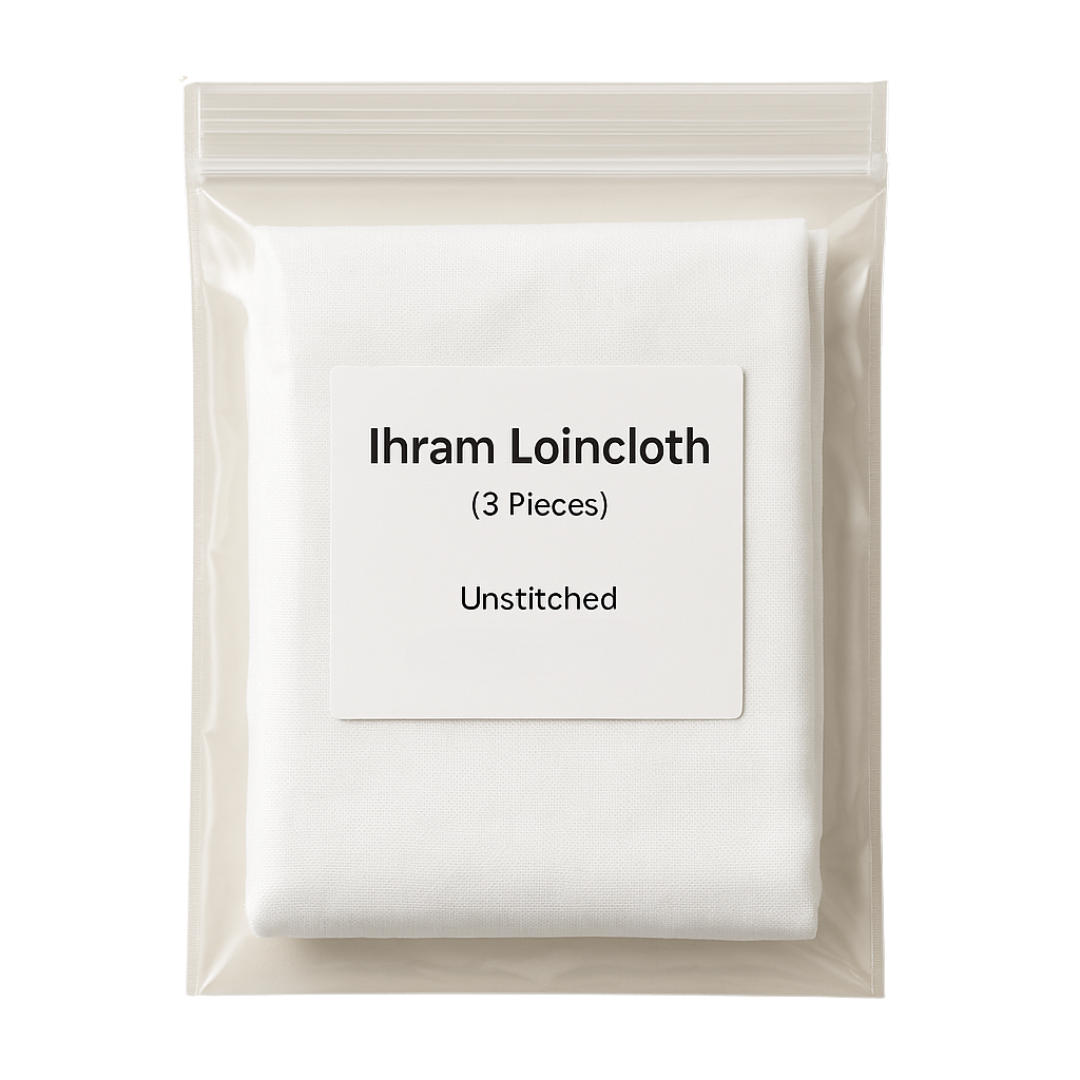 IHRAM Underwear / Loincloth (Men) · Unstitched · 3‑Piece Pack